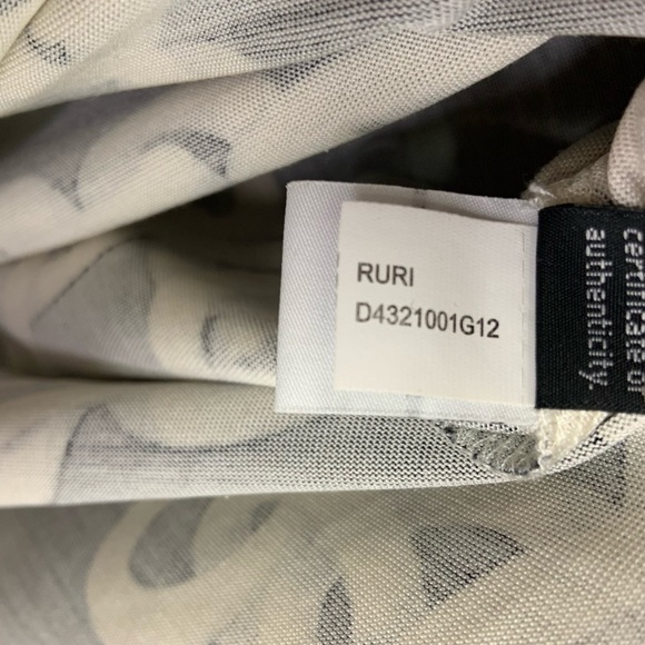 Diane Von Furstenberg Ruri Chain Print Silk Dress Size 4 Black Red 3/4 Sleeve - Picture 7 of 10